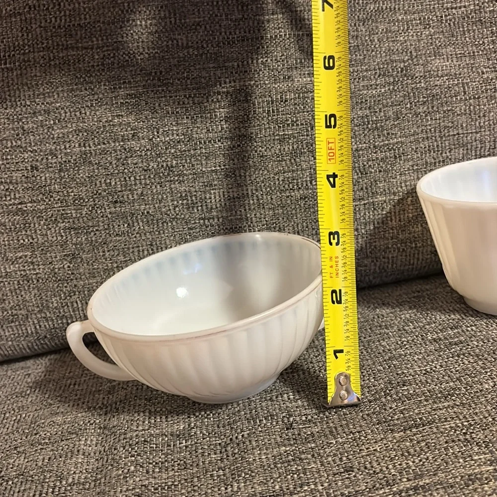 Macbeth Evans Monax Petalware 2 Teacup & Sugar Bowl